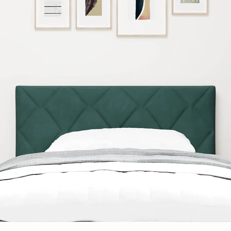 Tête de lit LED Vert foncé 90 cm Velours - 3