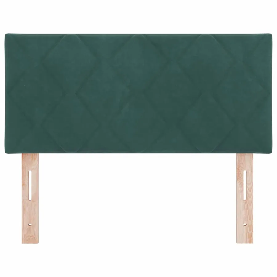 Tête de lit LED Vert foncé 90 cm Velours - 5