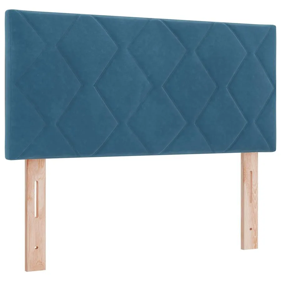 Tête de lit Bleu foncé 90 cm Velours - 2