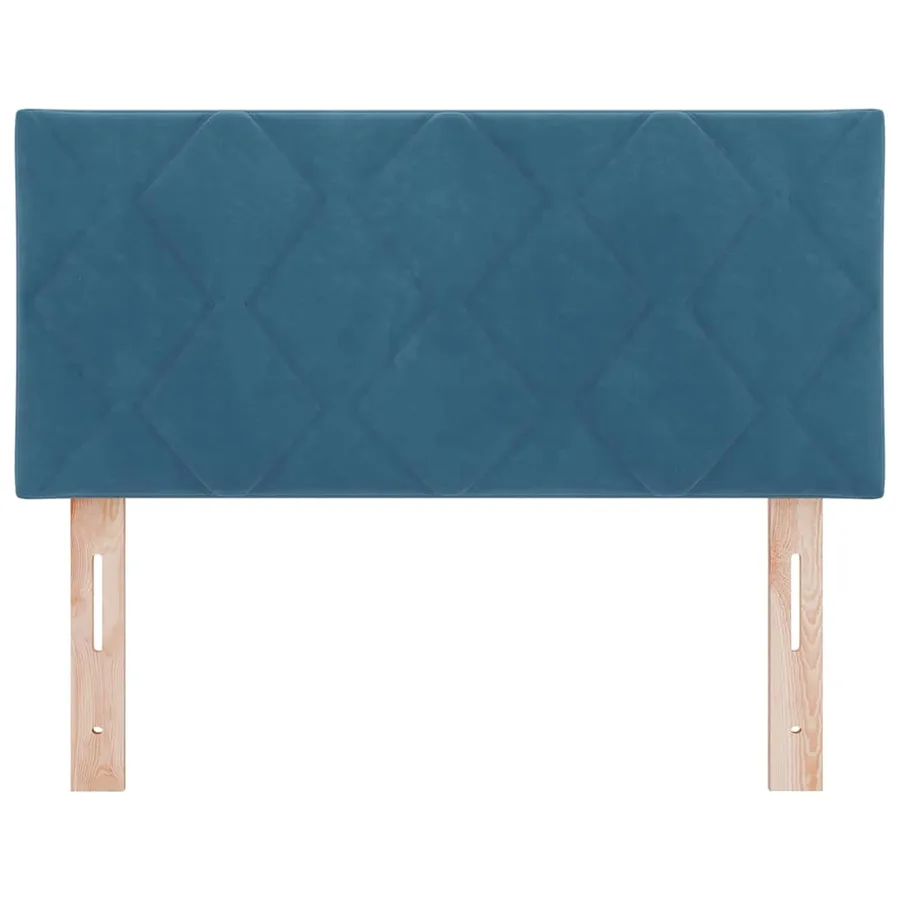 Tête de lit Bleu foncé 90 cm Velours - 5