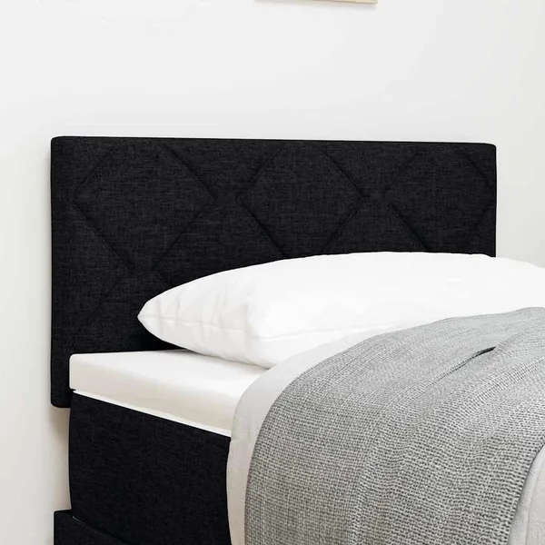 Tête de lit LED Noir 80 cm tissu