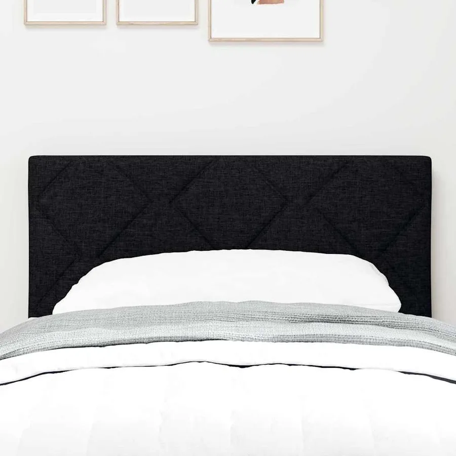 Tête de lit LED Noir 80 cm tissu - 3
