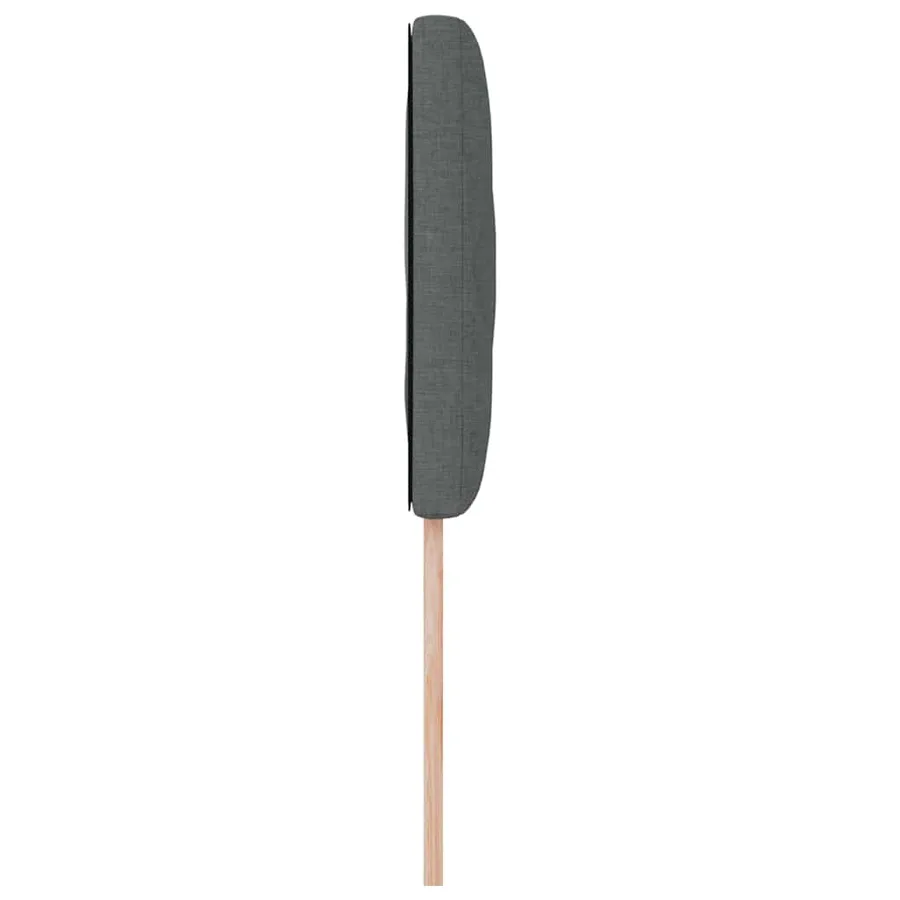Tête de lit LED Gris 90 cm tissu - 5