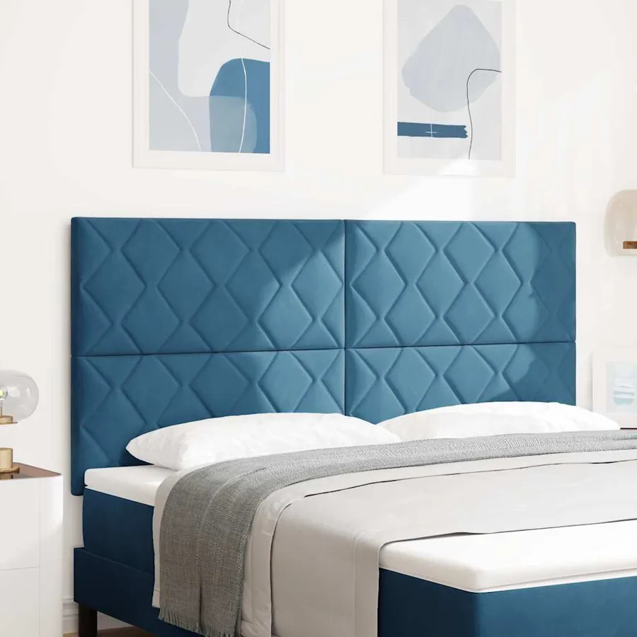 Tête de lit Bleu foncé 180 cm Velours