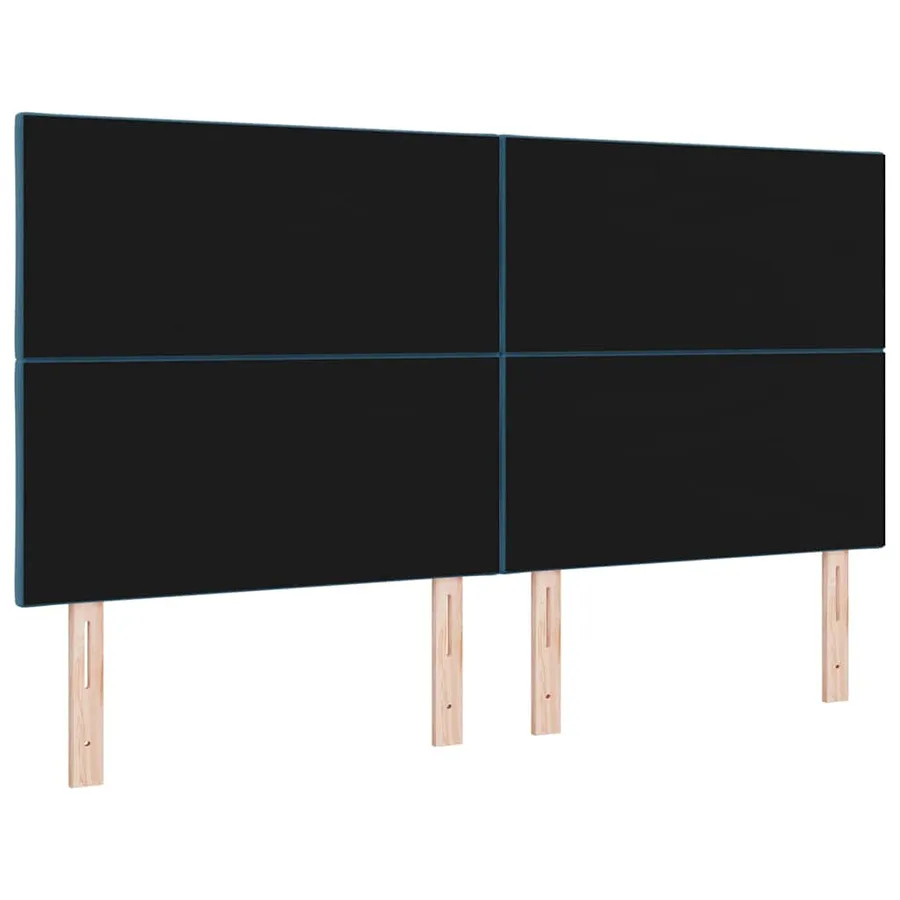 Tête de lit Bleu foncé 180 cm Velours - 6