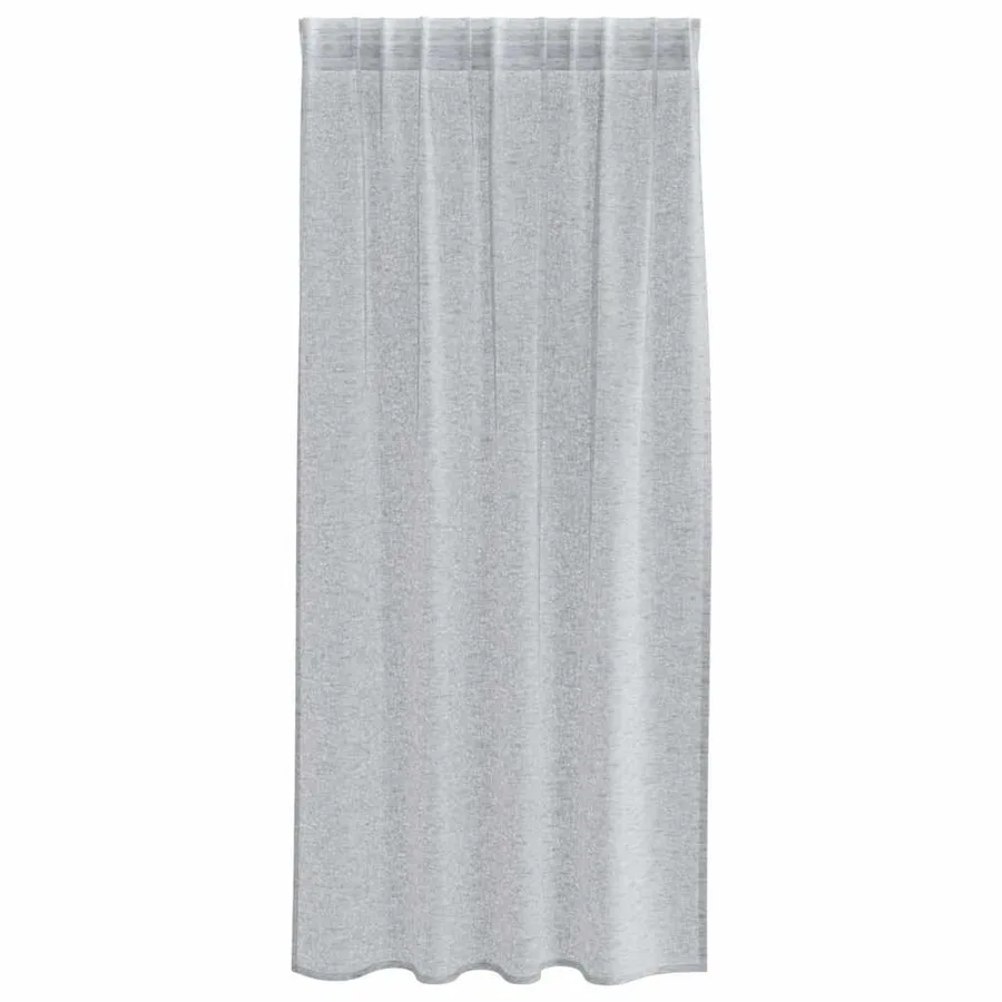 Rideau en Voile 2 pcs Gris foncé 175 x 140 cm Polyester - 4