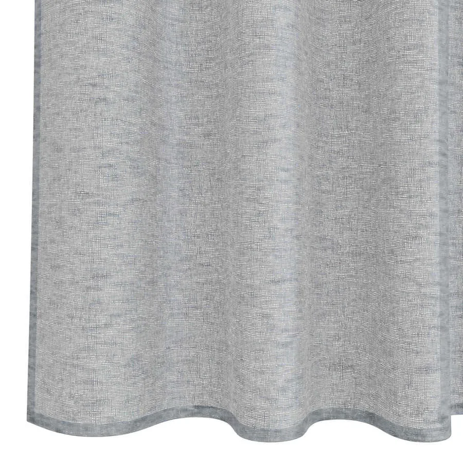 Rideau en Voile 2 pcs Gris foncé 175 x 140 cm Polyester - 6
