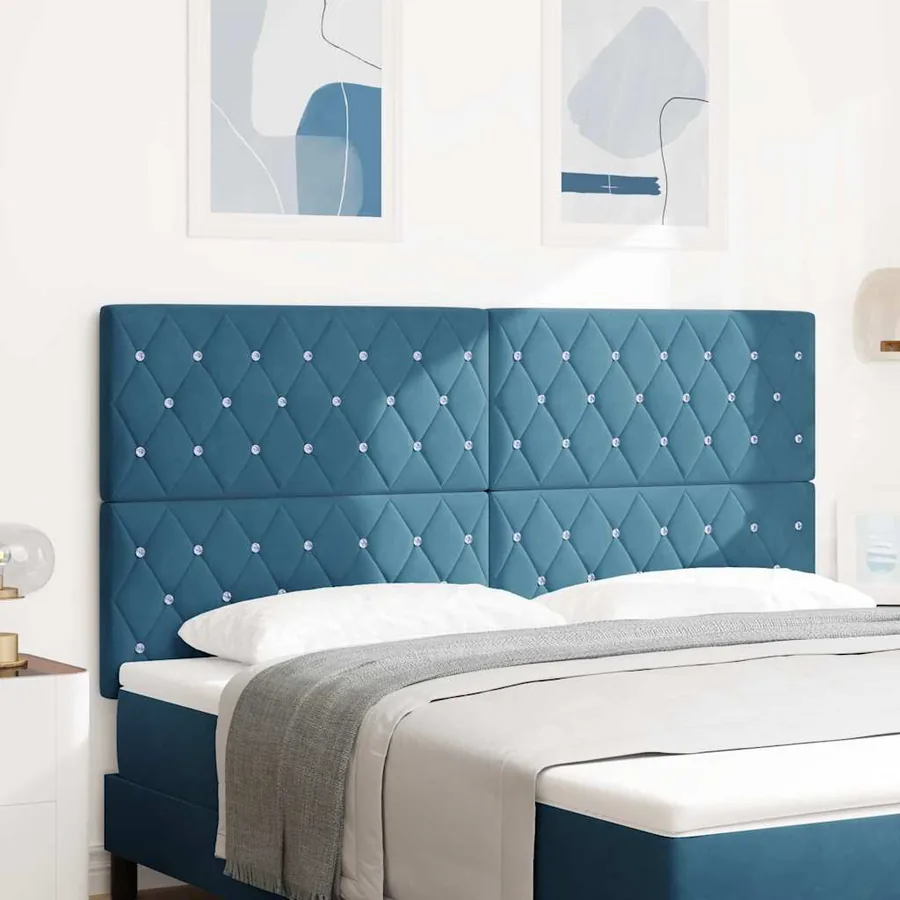 Tête de lit Bleu foncé 180 cm Velours