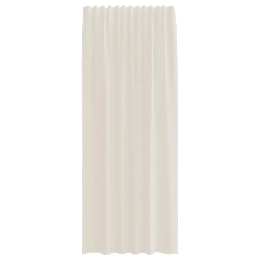 Rideaux en voile à œillets 2 pcs couleur crème - 4