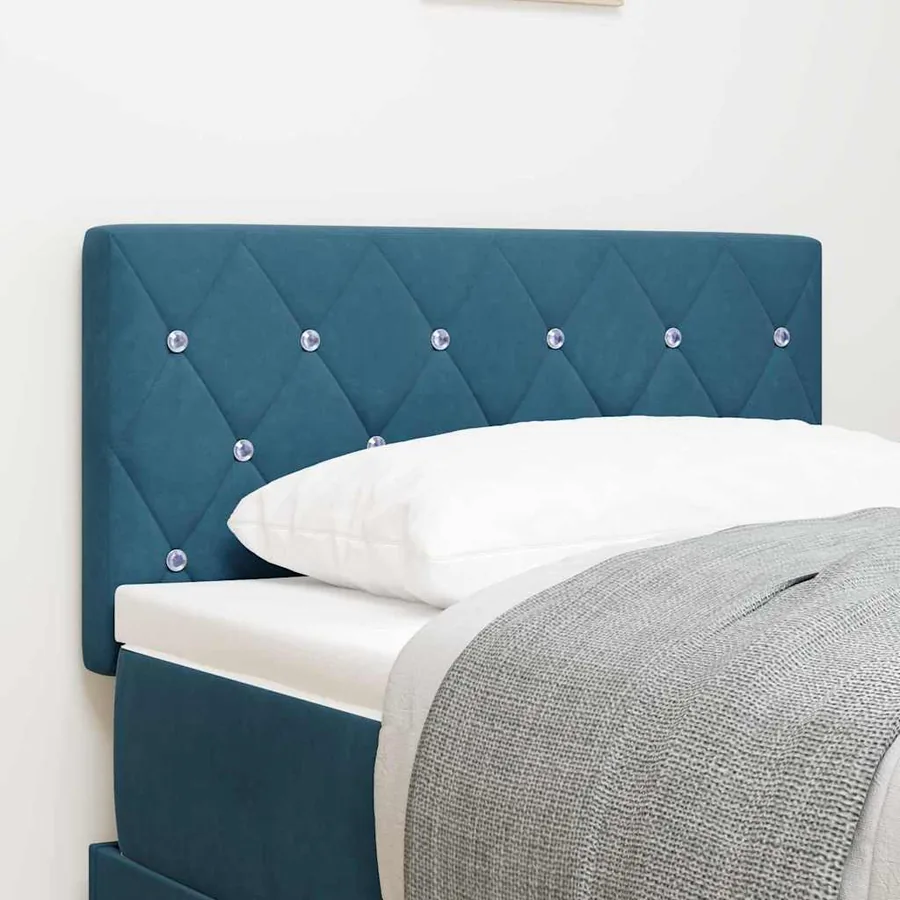 Tête de lit Bleu foncé 80 cm Velours
