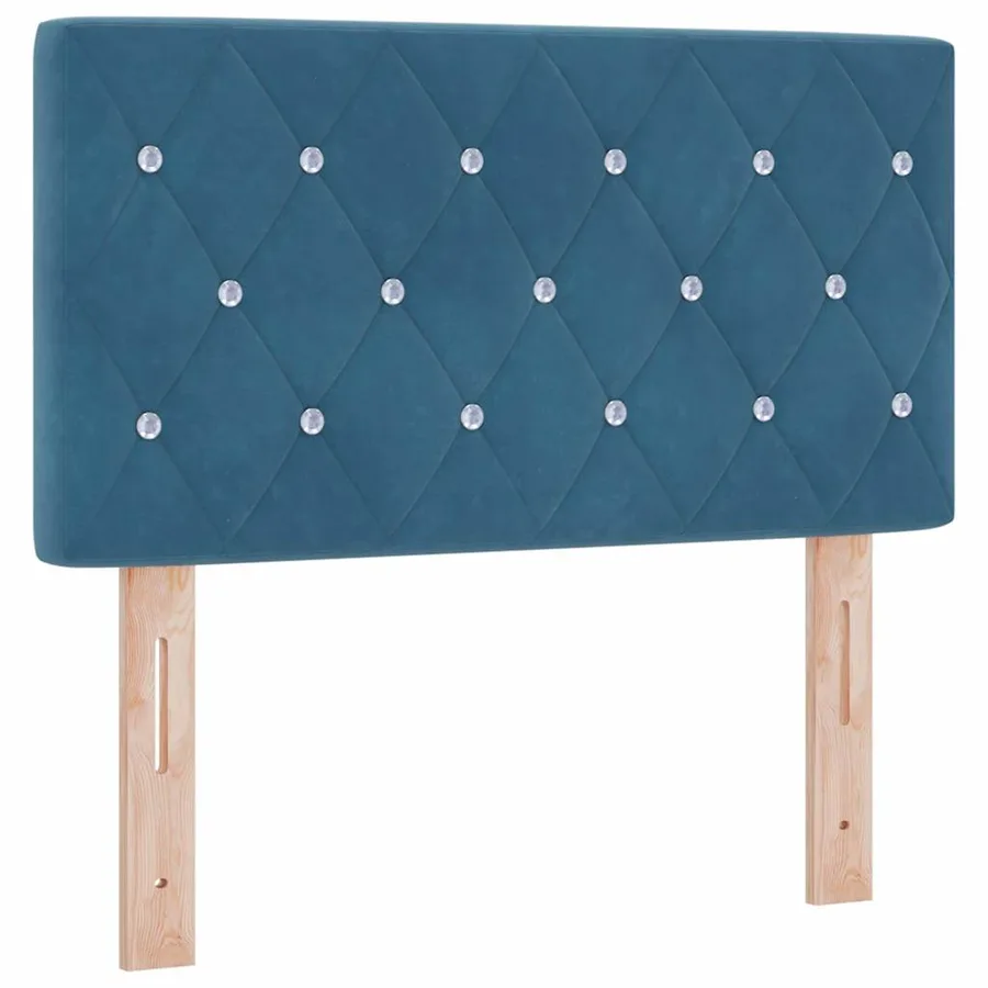 Tête de lit Bleu foncé 80 cm Velours - 2