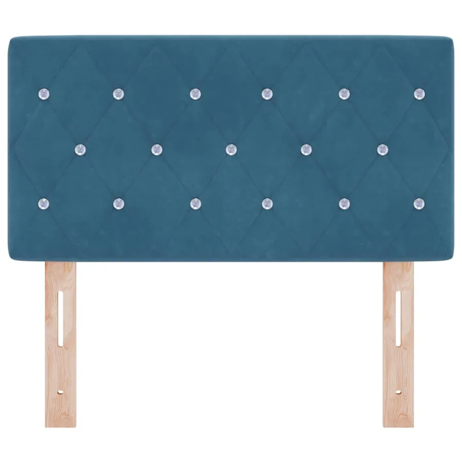 Tête de lit Bleu foncé 80 cm Velours - 4