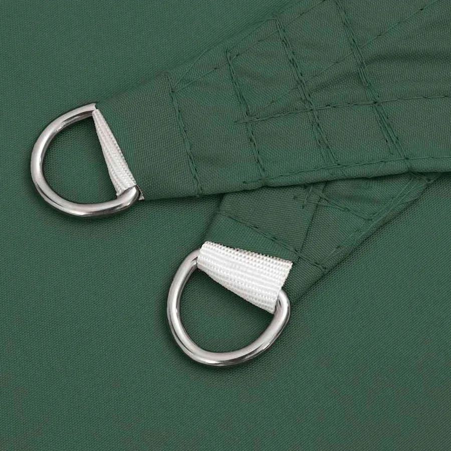 Voile d'ombrage vert foncé 7 x 5 x 5 m 100 % polyester Oxford - 5