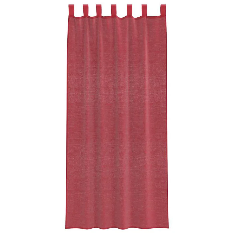 Voilages à œillets 2 pcs rouge bordeaux 140 x 225 cm - 4