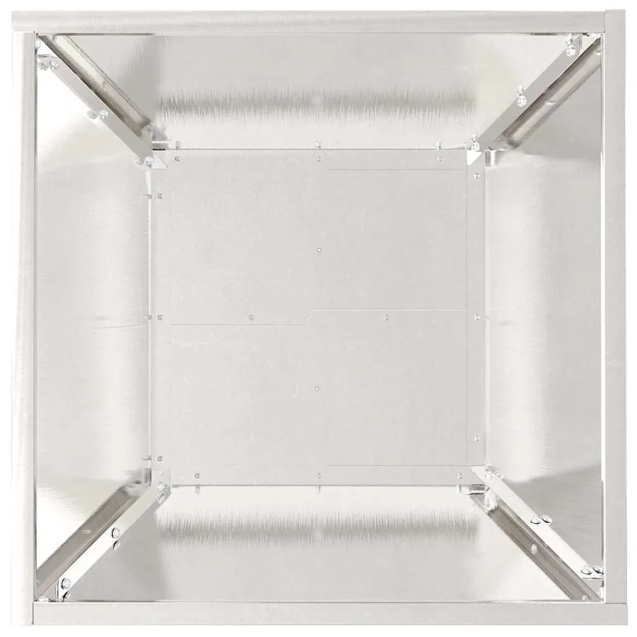 Cache-pot de jardin 5 pc Argent 40 x 40 x 15 cm - 9