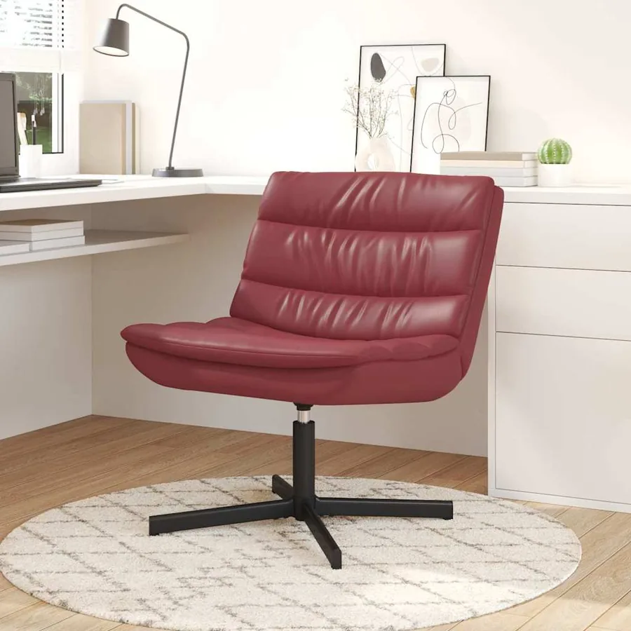 Chaise pivotante Bordeaux 63 x 75 x 76 cm Simili cuir