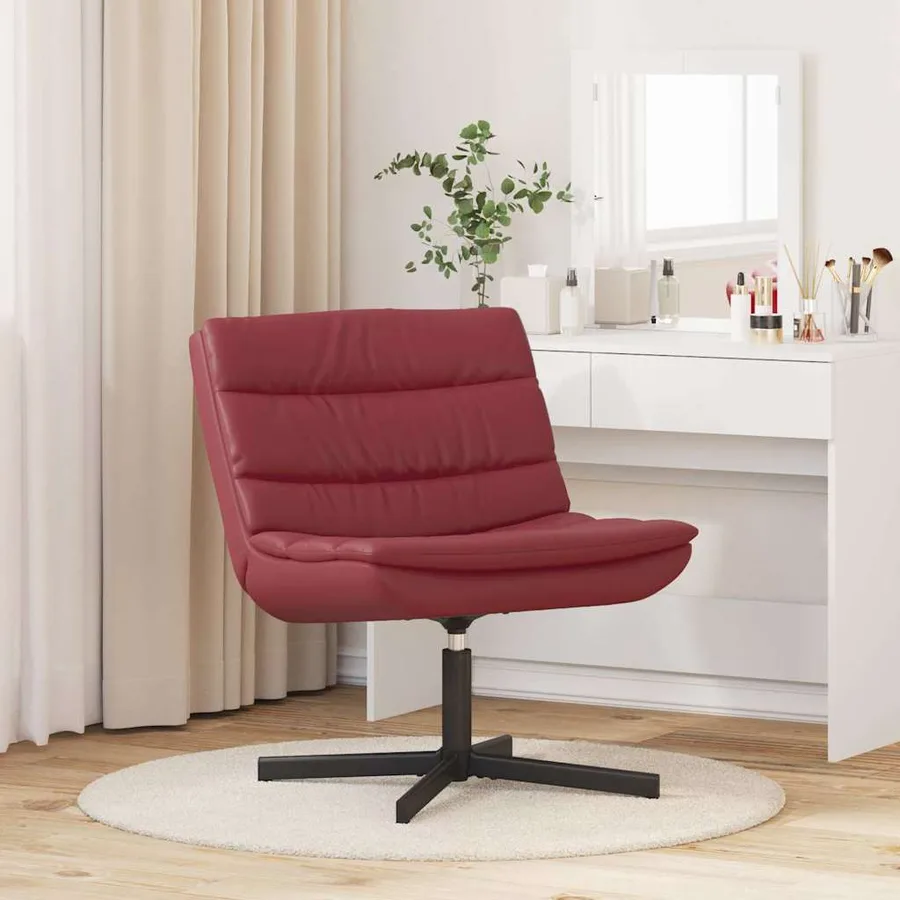Chaise pivotante Bordeaux 63 x 75 x 76 cm Simili cuir - 3