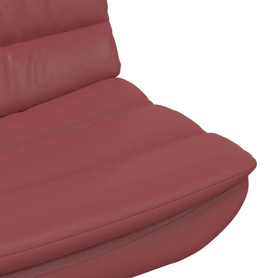 Chaise pivotante Bordeaux 63 x 75 x 76 cm Simili cuir - 7