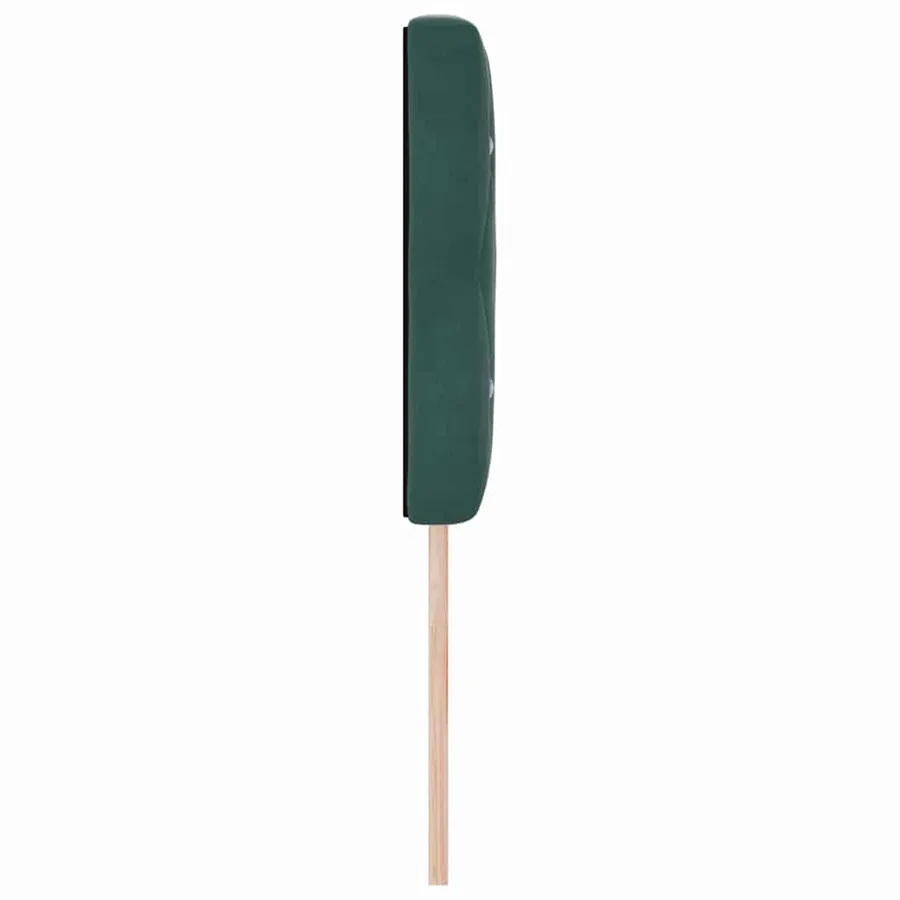Tête de lit Vert foncé 144 cm Velours - 5