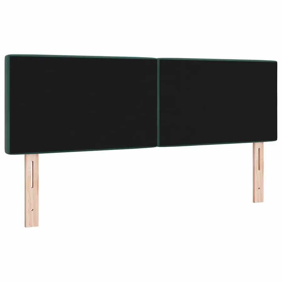 Tête de lit Vert foncé 144 cm Velours - 6