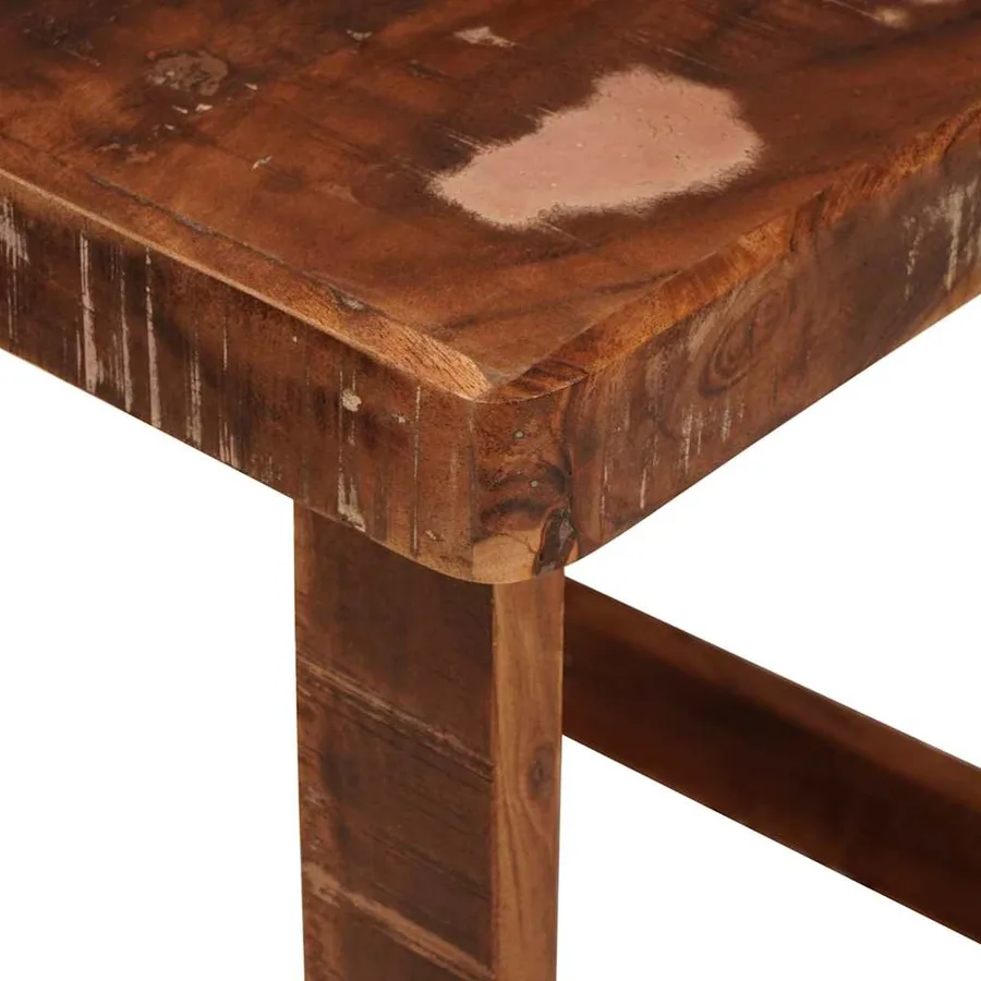 Tables gigognes 2 pcs 46 x 46 x 45 cm Bois Recyclé Solide - 8