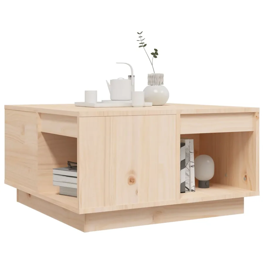 Table basse 60x61x32,5 cm Bois massif de pin - 4