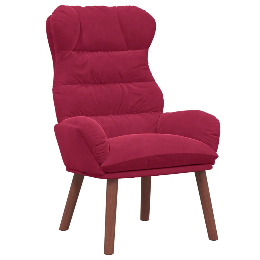 fauteuil Bordeaux 69 x 74 x 93 cm Velours - 2