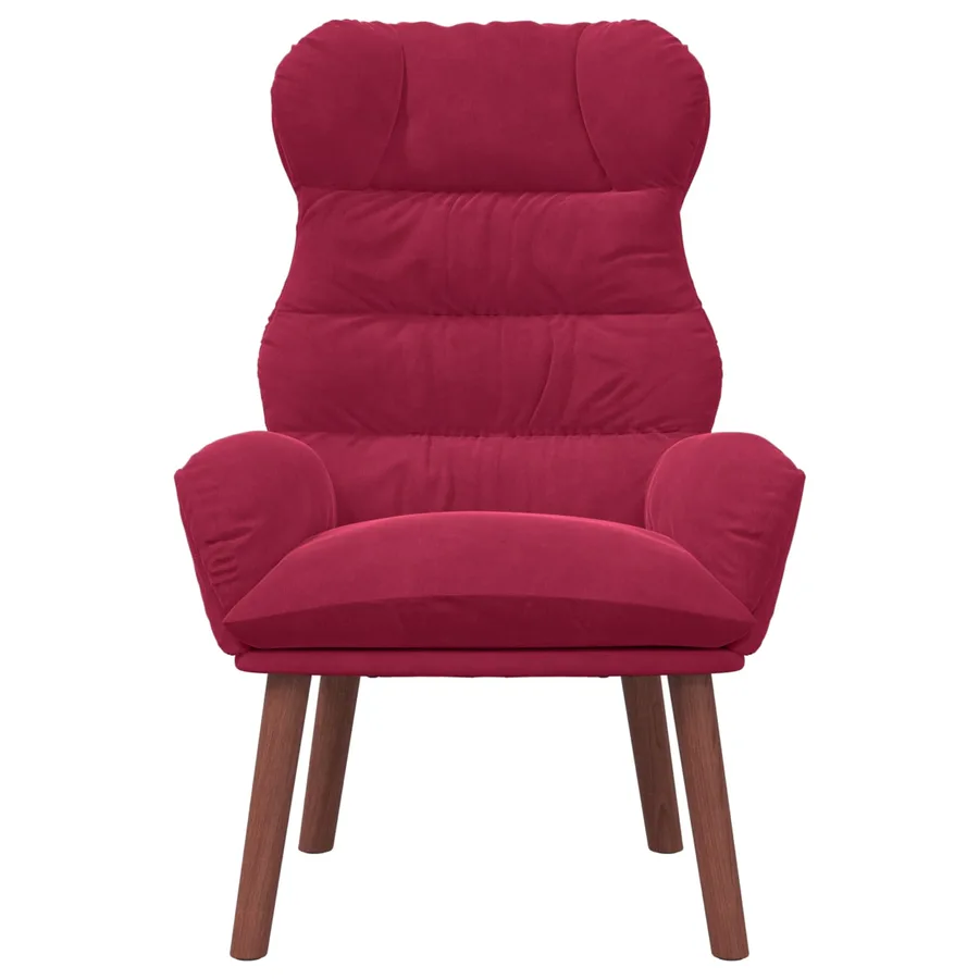 fauteuil Bordeaux 69 x 74 x 93 cm Velours - 4