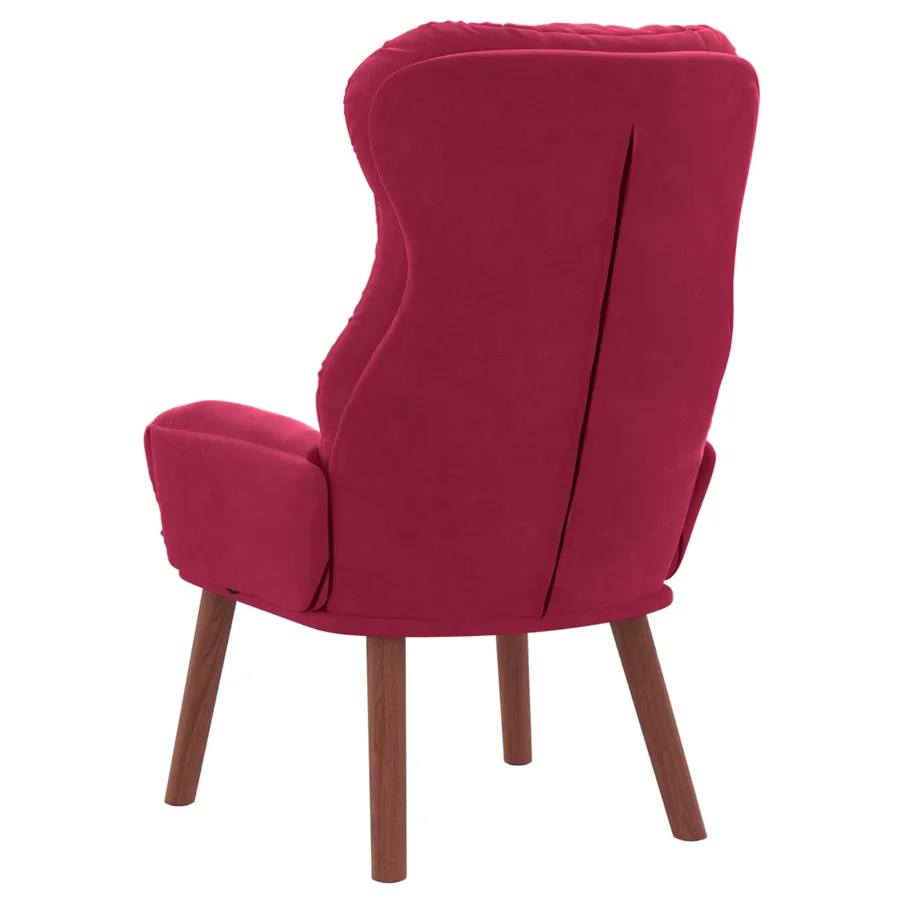fauteuil Bordeaux 69 x 74 x 93 cm Velours - 6