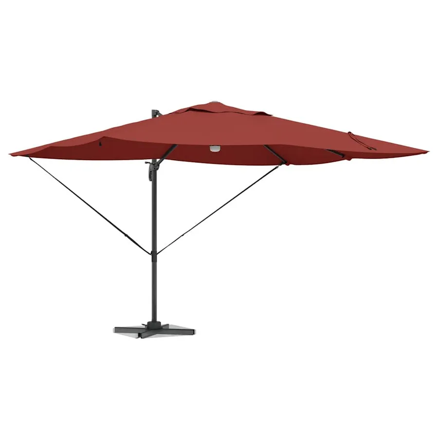 Parasol Terre cuite 351 x 250 x 253 cm Polyester et Aluminium - 3