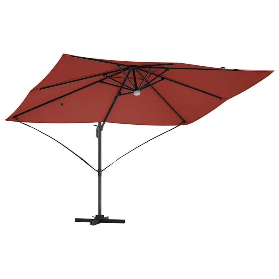 Parasol Terre cuite 351 x 250 x 253 cm Polyester et Aluminium - 5