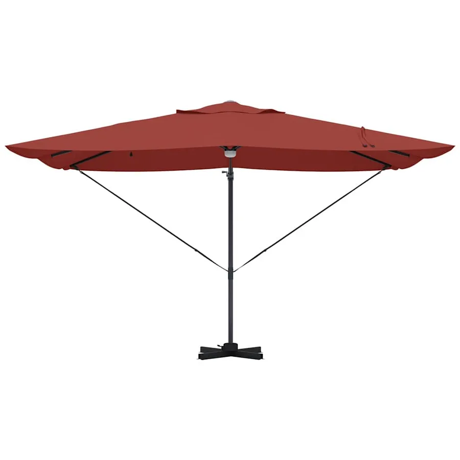 Parasol Terre cuite 351 x 250 x 253 cm Polyester et Aluminium - 6