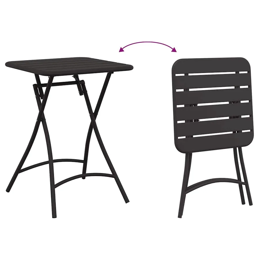 Ensemble bistrot 3 pcs Anthracite Acier - 10