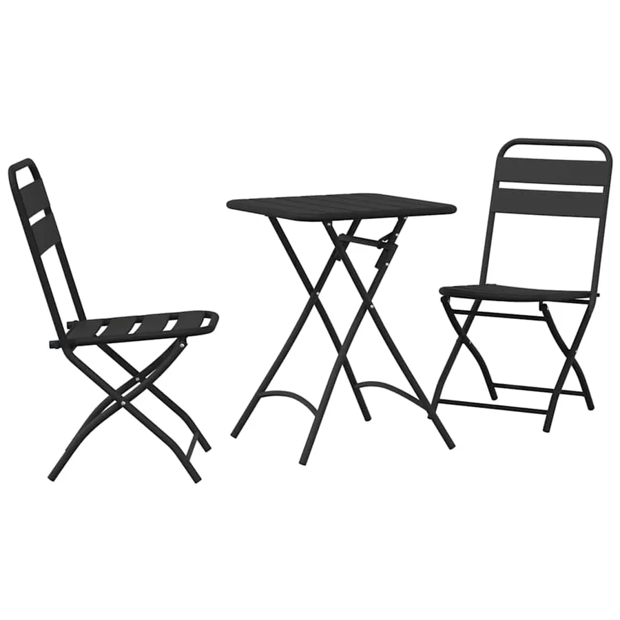 Ensemble bistrot 3 pcs Anthracite Acier - 2