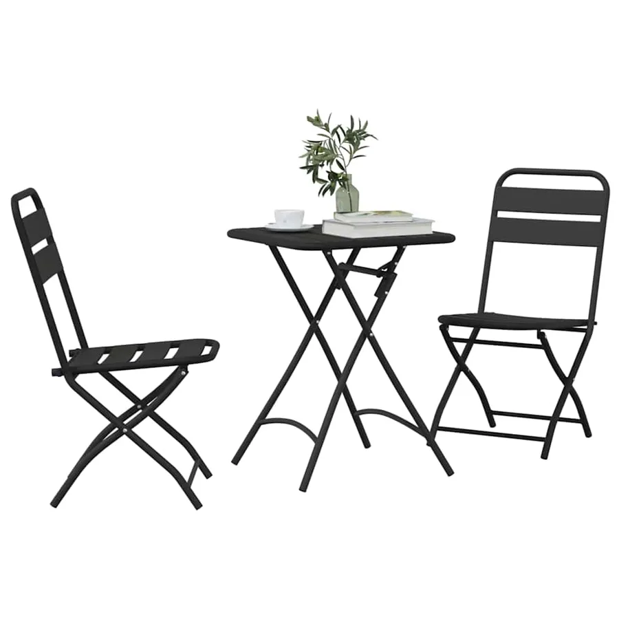 Ensemble bistrot 3 pcs Anthracite Acier - 3
