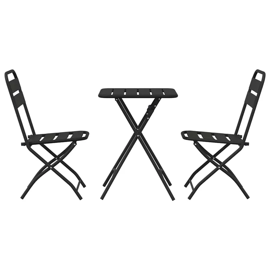 Ensemble bistrot 3 pcs Anthracite Acier - 7