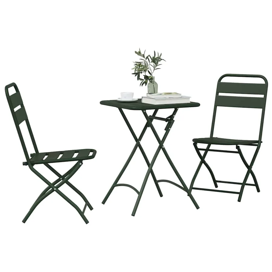 Ensemble bistrot 3 pcs Vert Acier - 3