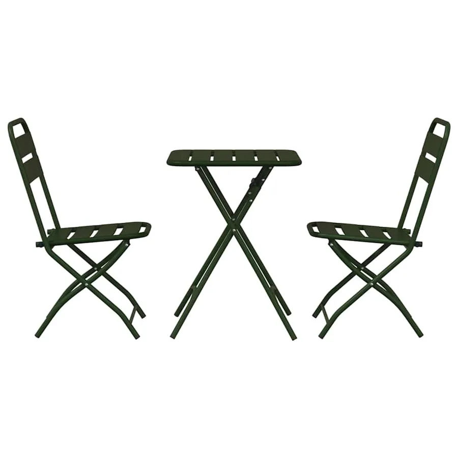Ensemble bistrot 3 pcs Vert Acier - 7