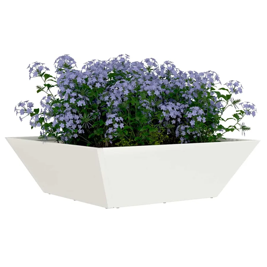 Cache-pot de jardin 5 pc Blanc 50 x 50 x 15 cm - 3