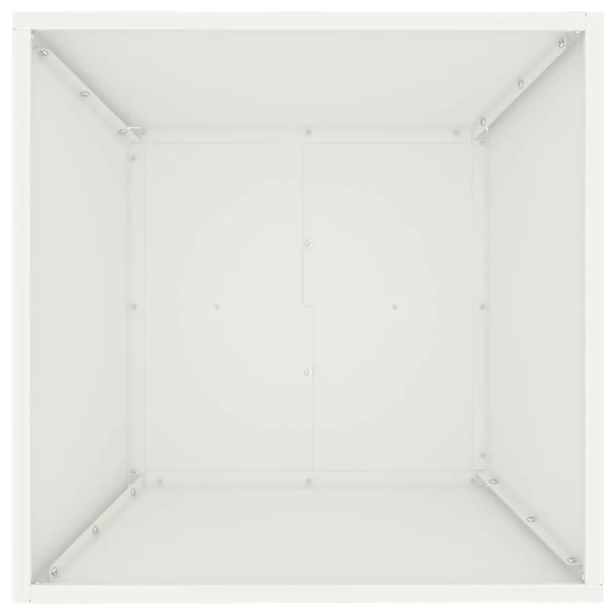 Cache-pot de jardin 5 pc Blanc 50 x 50 x 15 cm - 9
