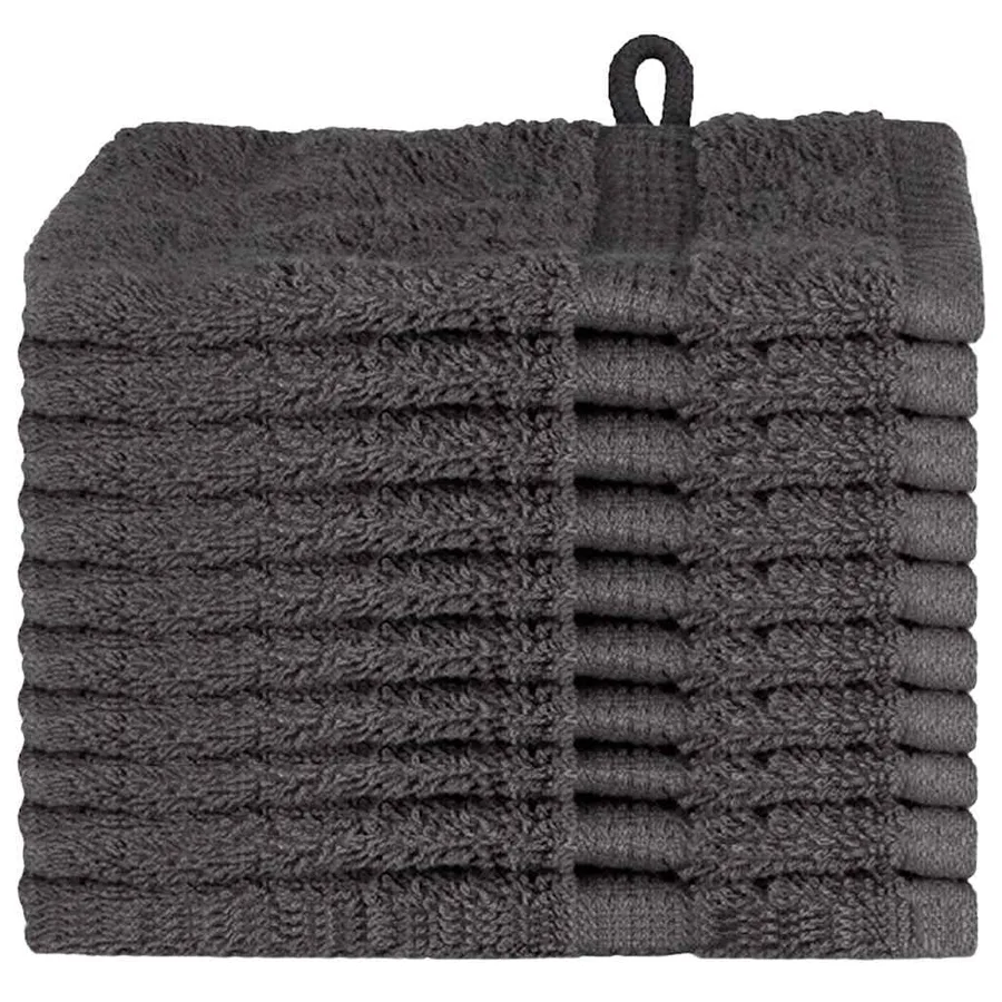 Serviette Invité SOLUND 10 pc Anthracite 15 x 21 cm 550 gsm - 2