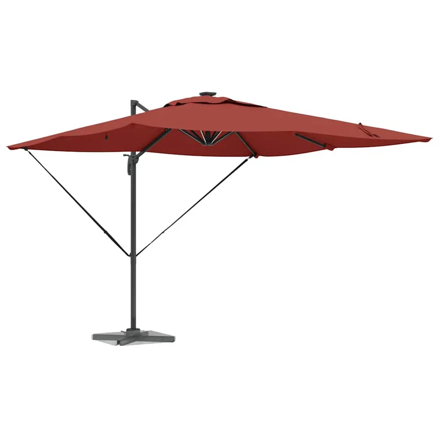 Parasol Terre cuite 286 x 284 x 270 cm Aluminium et polyester - 3
