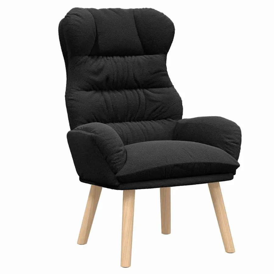 fauteuil Noir 69 x 74 x 93 cm Tissu Sherpa - 2