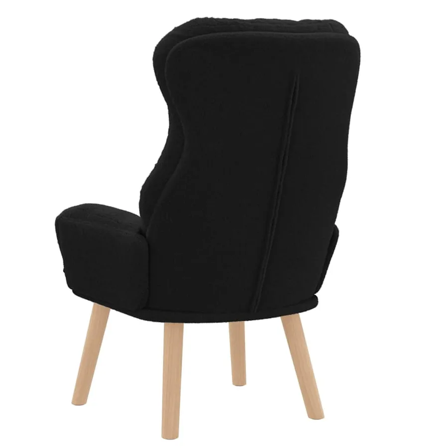fauteuil Noir 69 x 74 x 93 cm Tissu Sherpa - 6