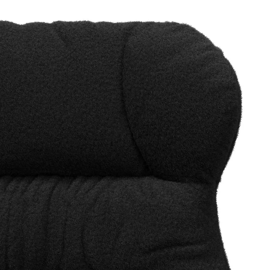 fauteuil Noir 69 x 74 x 93 cm Tissu Sherpa - 7