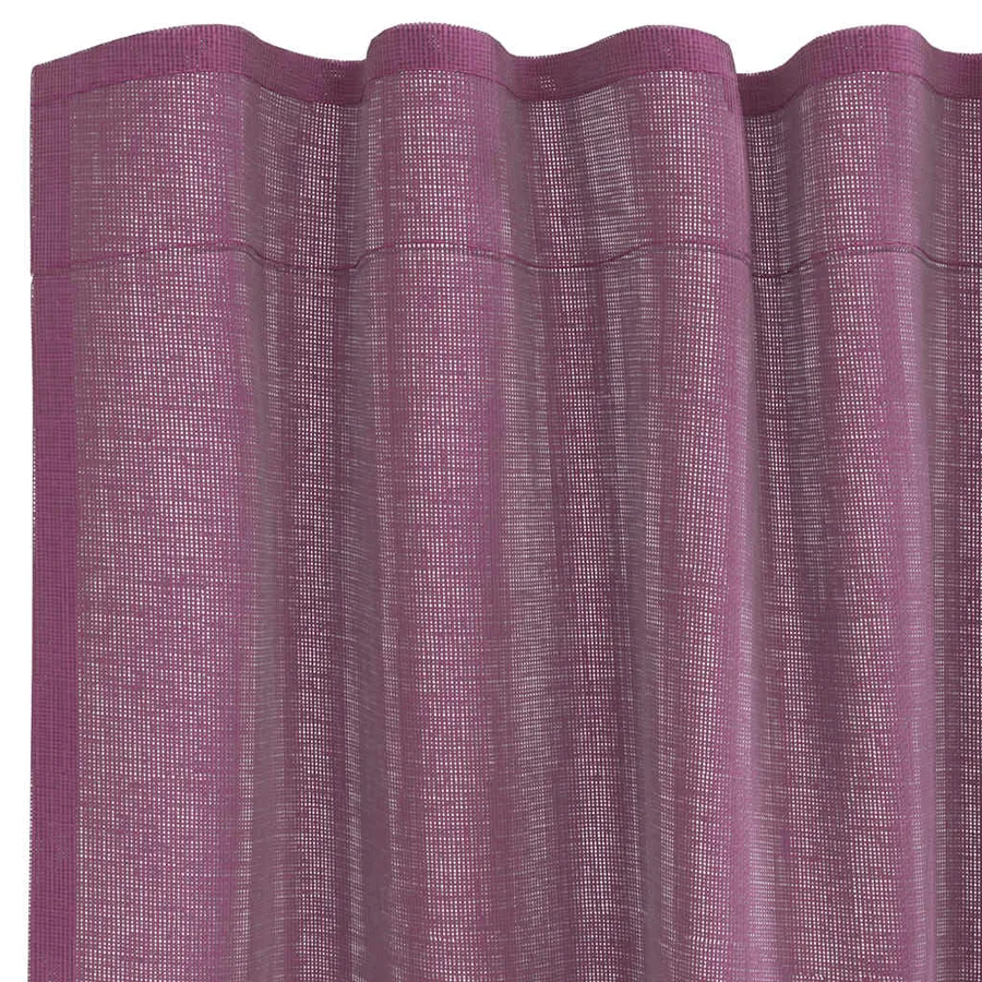 Rideaux en voile à œillets (2 pcs) violets - 5