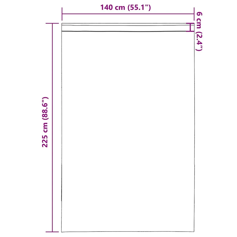 Rideaux en voile à œillets (2 pcs) violets - 9