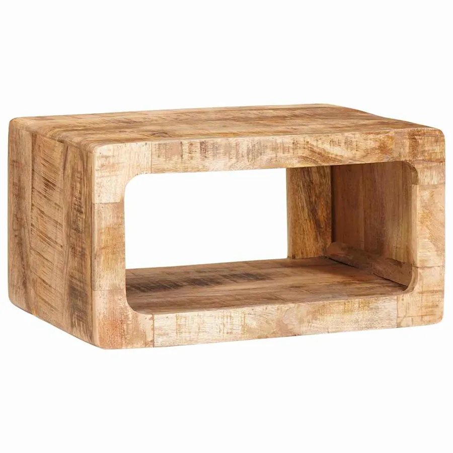Table de chevet 2 pcs Marron Bois de mangue massif - 3