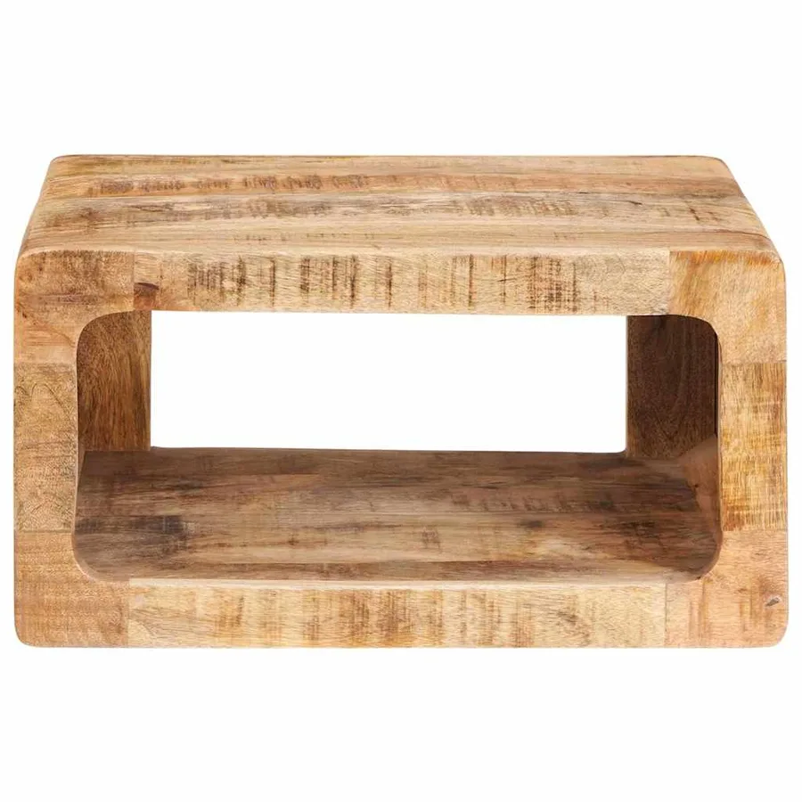 Table de chevet 2 pcs Marron Bois de mangue massif - 5