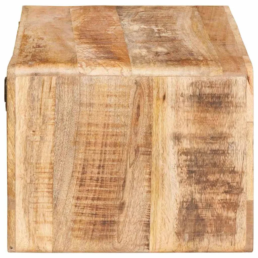 Table de chevet 2 pcs Marron Bois de mangue massif - 6